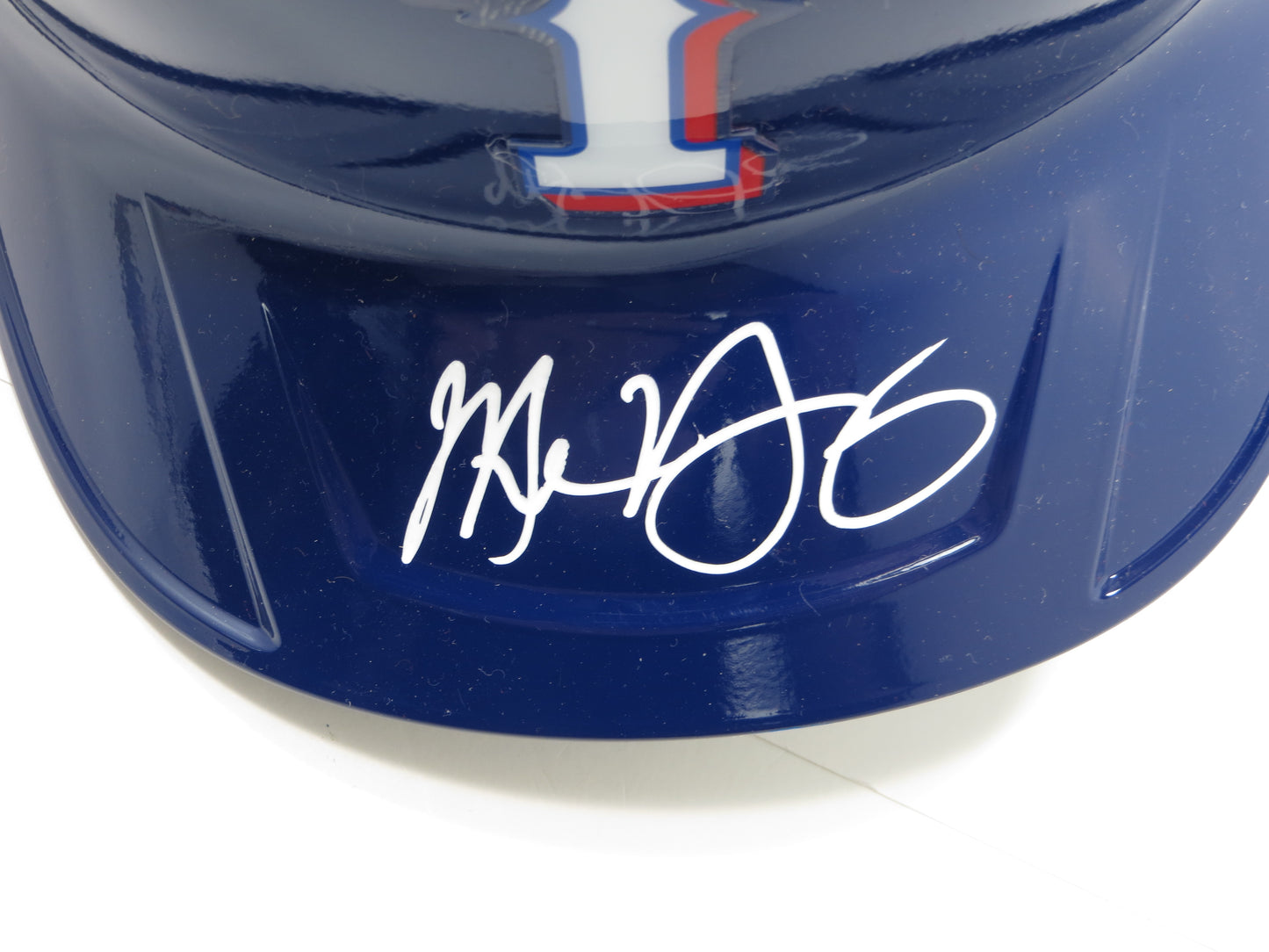 MICHAEL YOUNG TEXAS RANGERS FULL SIZE BATTING HELMET BAS COA