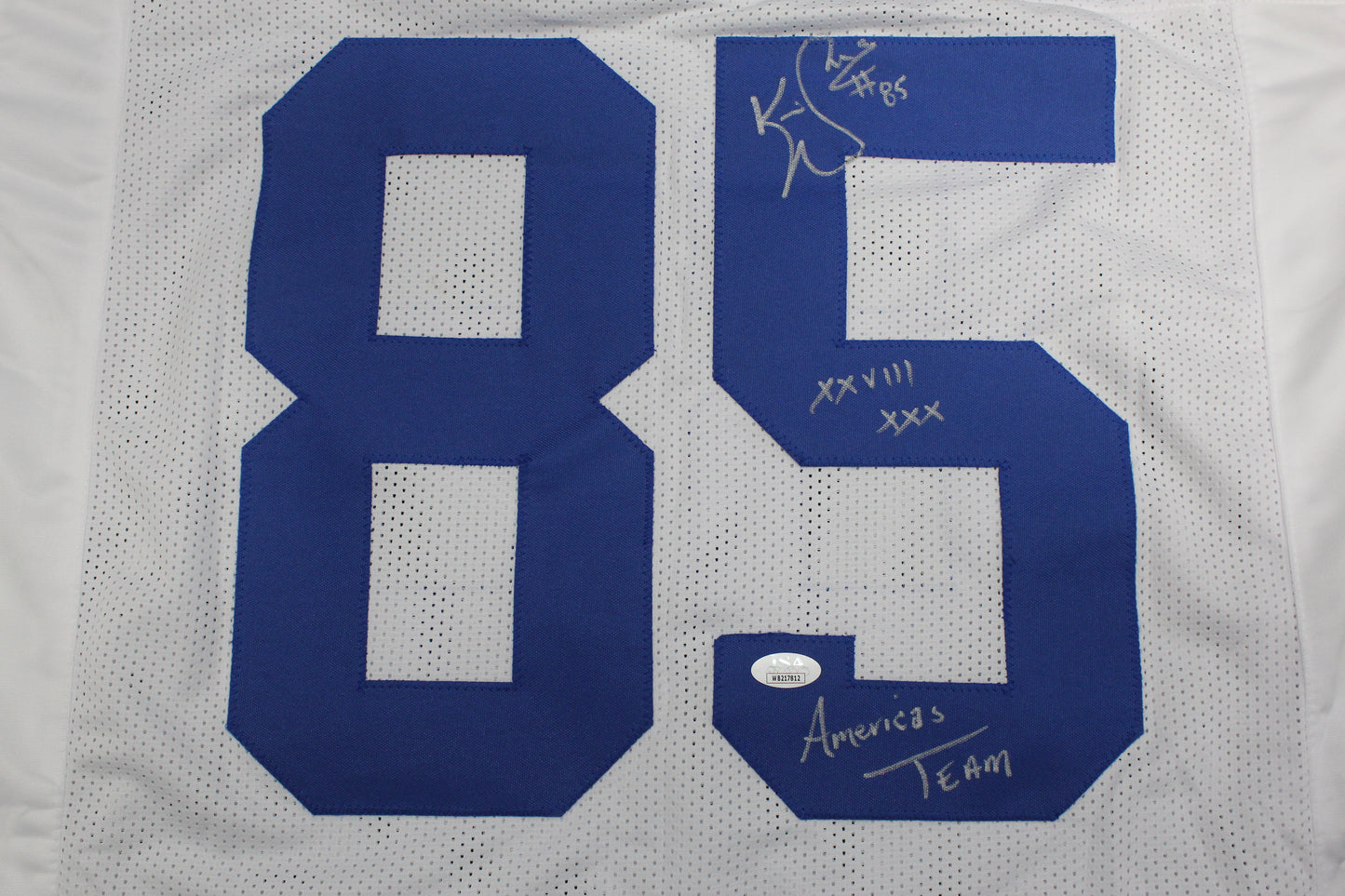 KEVIN WILLIAMS DALLAS COWBOYS SIGNED JERSEY Hurricanes w/INSCs XL JSA