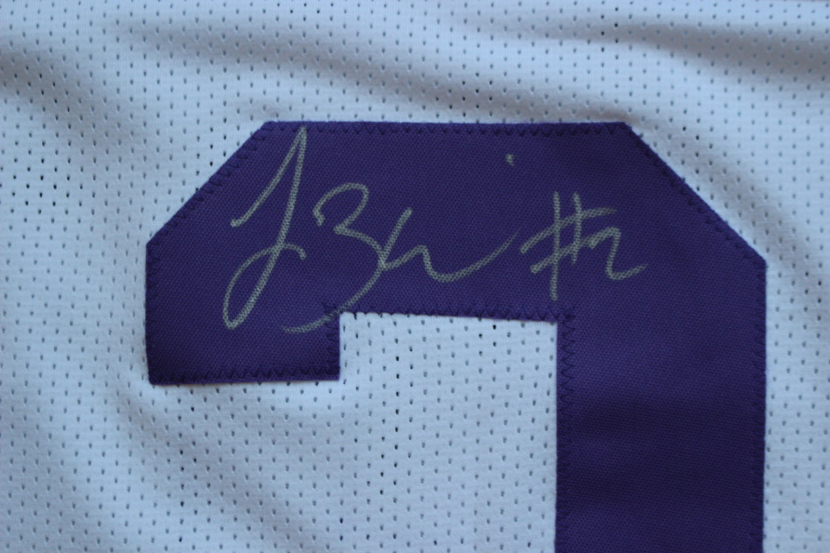 TREVONE BOYKIN TCU HORNED FROGS SIGNED WHITE JERSEY wBIG12POY BAS