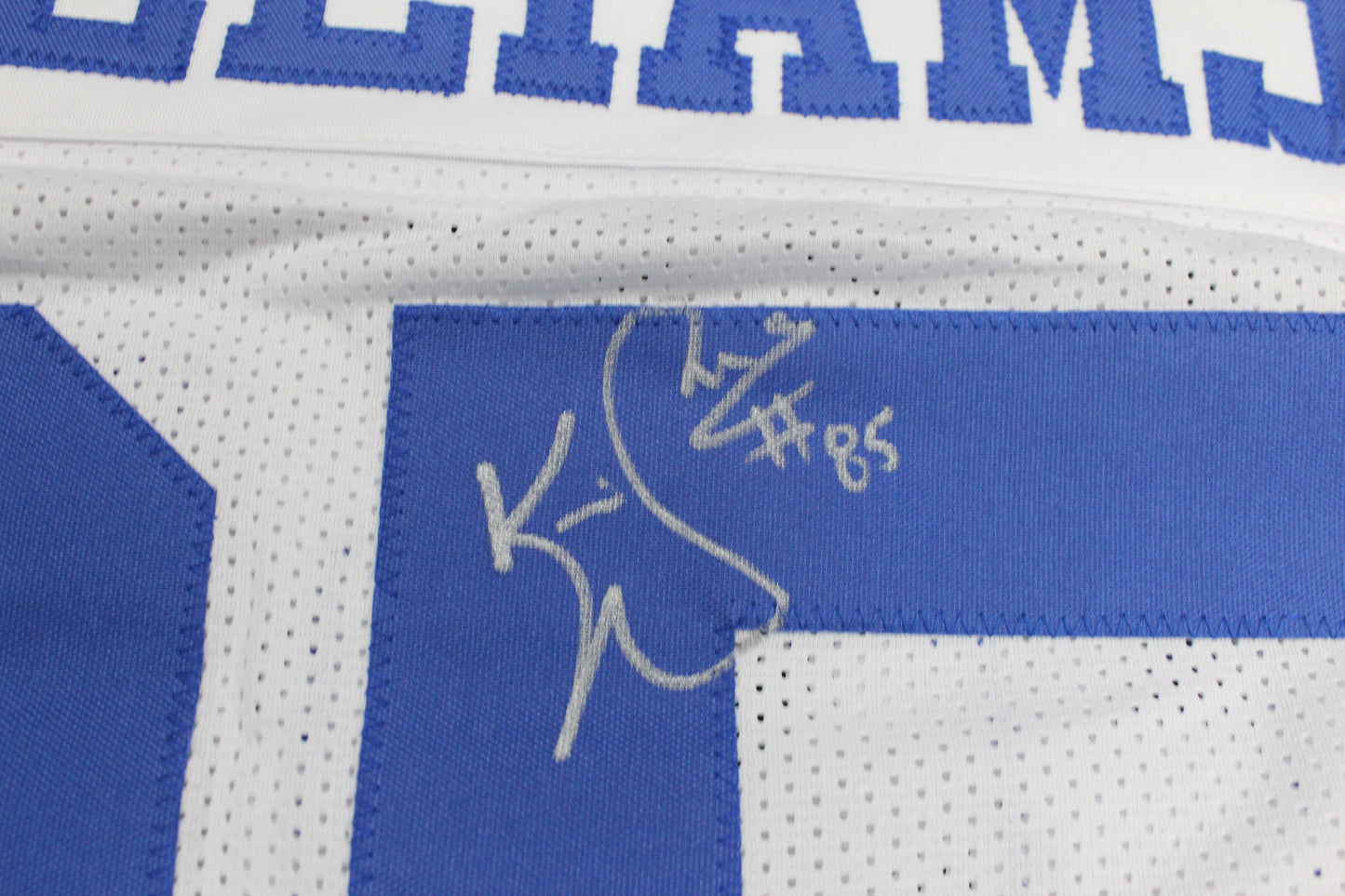 KEVIN WILLIAMS DALLAS COWBOYS SIGNED JERSEY Hurricanes w/INSCs XL JSA