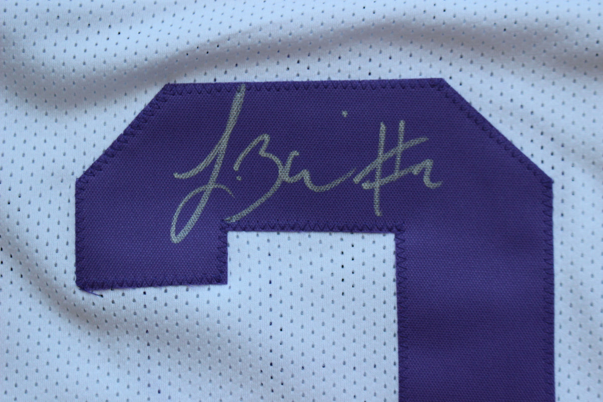 TREVONE BOYKIN TCU HORNED FROGS SIGNED WHITE JERSEY wBIG12POY BAS