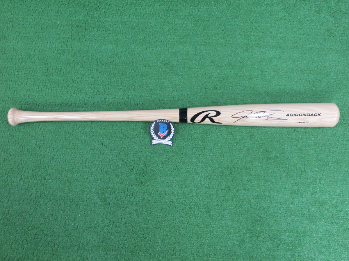 JOSH HAMILTON TEXAS RANGERS SIGNED BLONDE RAWLINGS BASEBALL BAT BAS in Shop