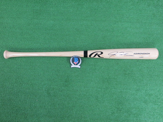 JOSH HAMILTON TEXAS RANGERS SIGNED BLONDE RAWLINGS BASEBALL BAT BAS in Shop