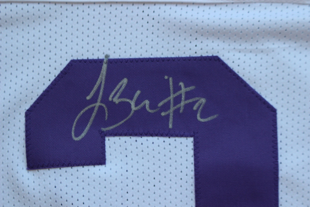 TREVONE BOYKIN TCU HORNED FROGS SIGNED WHITE JERSEY wBIG12POY BAS
