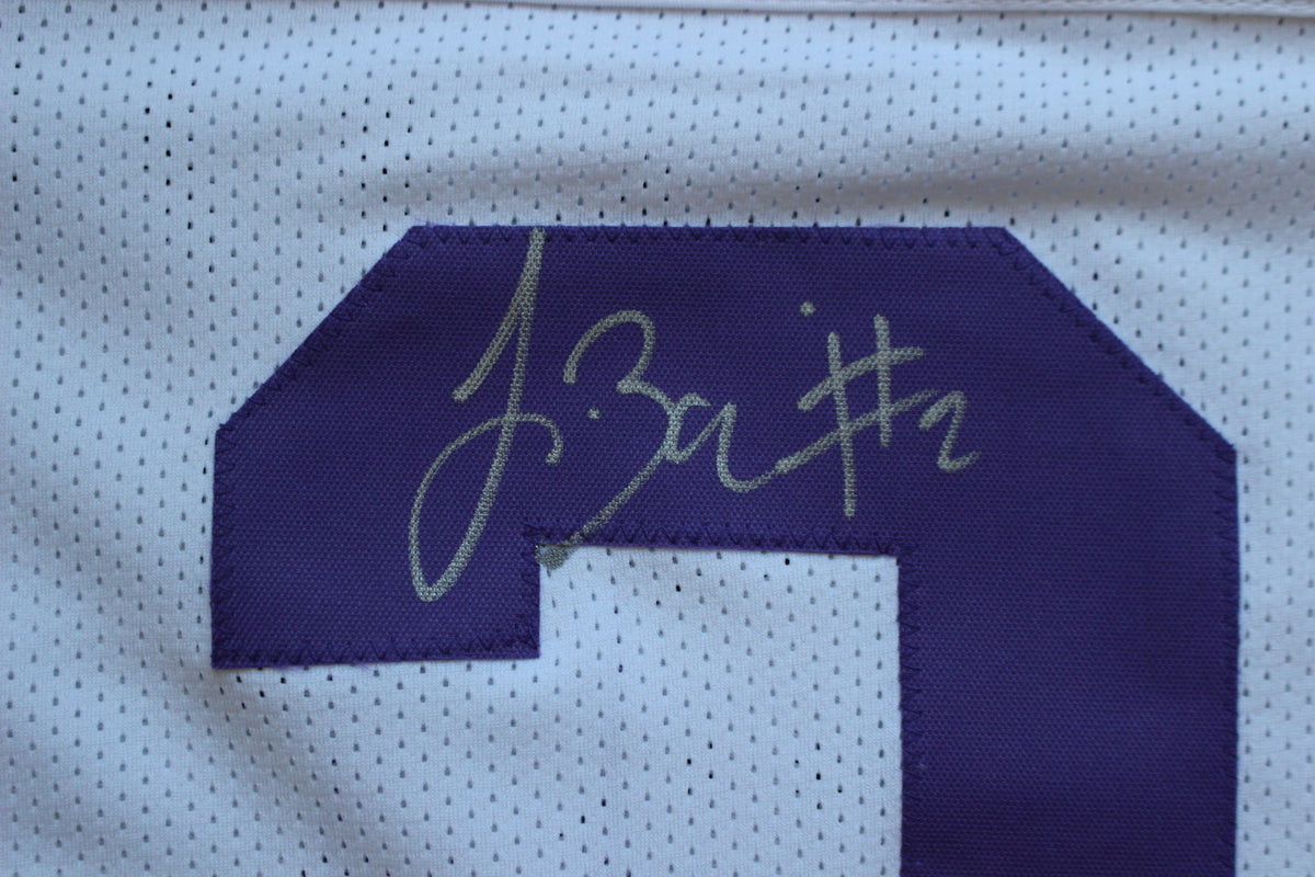 TREVONE BOYKIN TCU HORNED FROGS SIGNED WHITE JERSEY wBIG12POY BAS