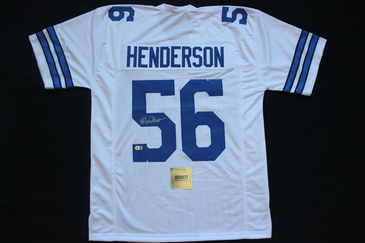 THOMAS HOLLYWOOD HENDERSON DALLAS COWBOYS SIGNED White JERSEY BAS