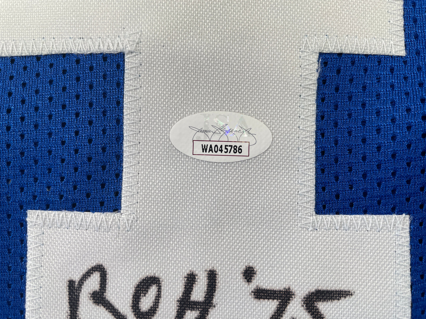 BOB LILLY DALLAS COWBOYS SIGNED Throwback JERSEY w/ROH75 JSA COA