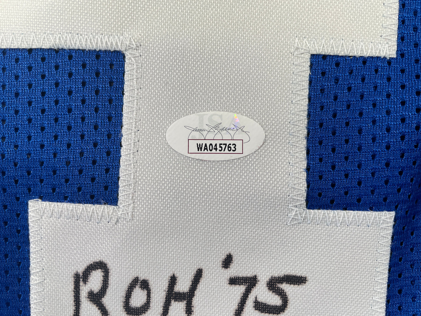 BOB LILLY DALLAS COWBOYS SIGNED Throwback JERSEY w/ROH75 JSA COA