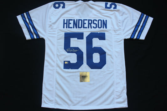 THOMAS HOLLYWOOD HENDERSON DALLAS COWBOYS SIGNED White JERSEY BAS
