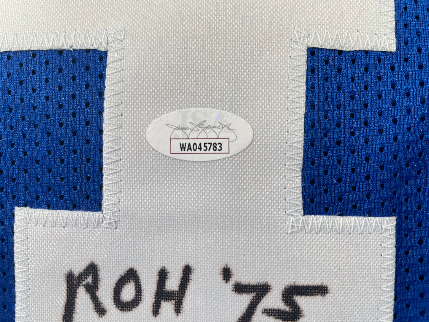 BOB LILLY DALLAS COWBOYS SIGNED Throwback JERSEY w/ROH75 JSA COA