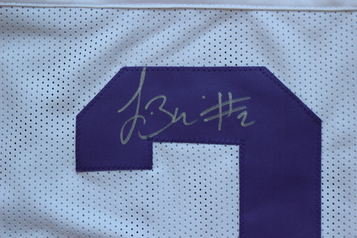 TREVONE BOYKIN TCU HORNED FROGS SIGNED WHITE JERSEY wBIG12POY BAS