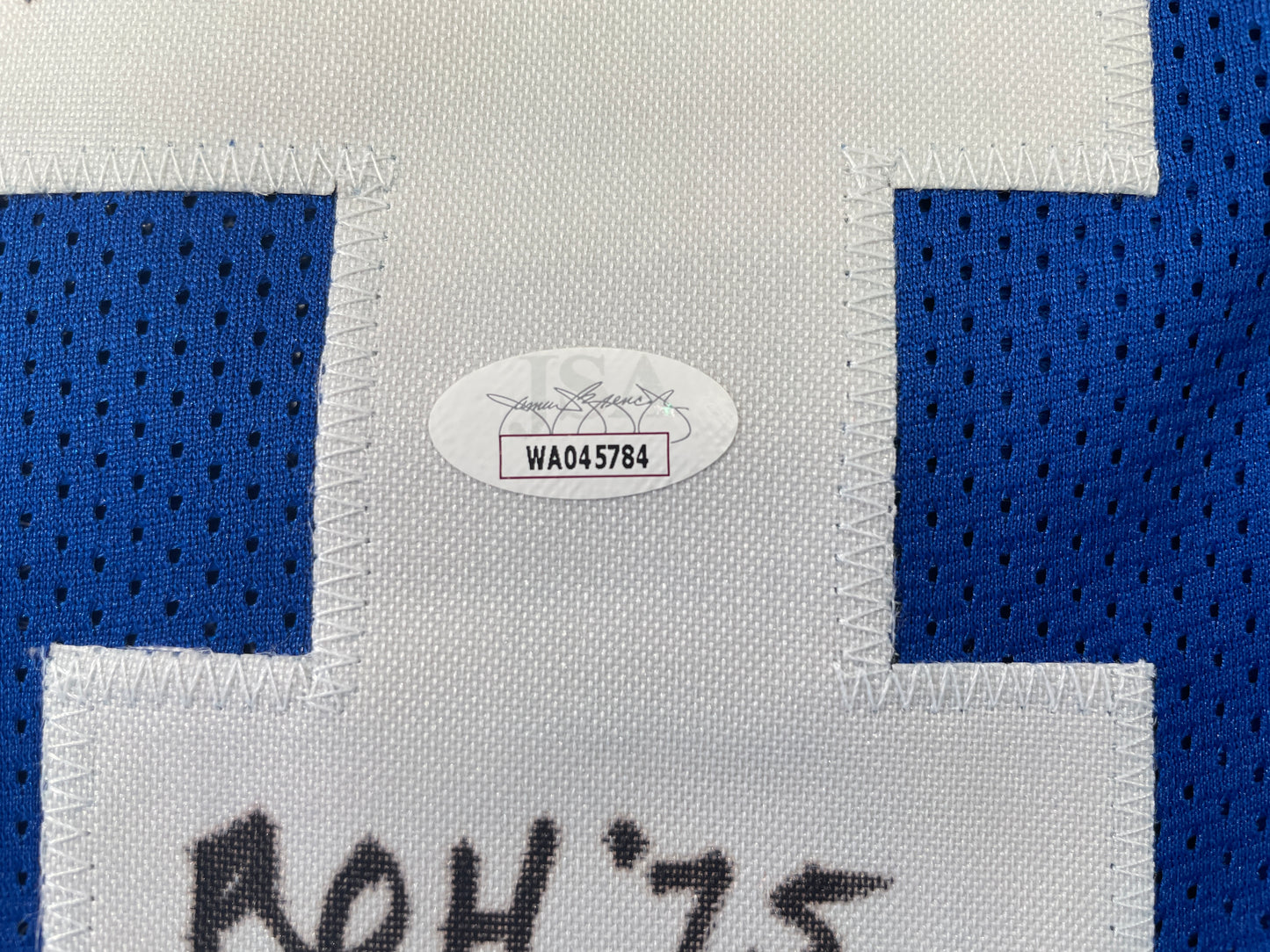 BOB LILLY DALLAS COWBOYS SIGNED Throwback JERSEY w/ROH75 JSA COA