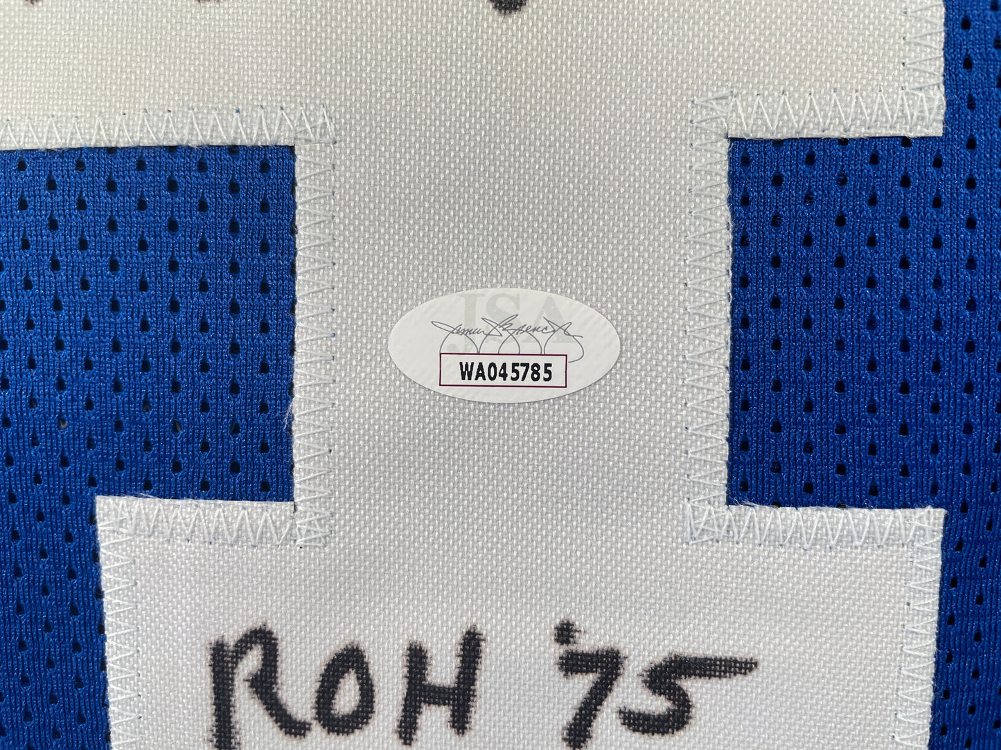 BOB LILLY DALLAS COWBOYS SIGNED Throwback JERSEY w/ROH75 JSA COA