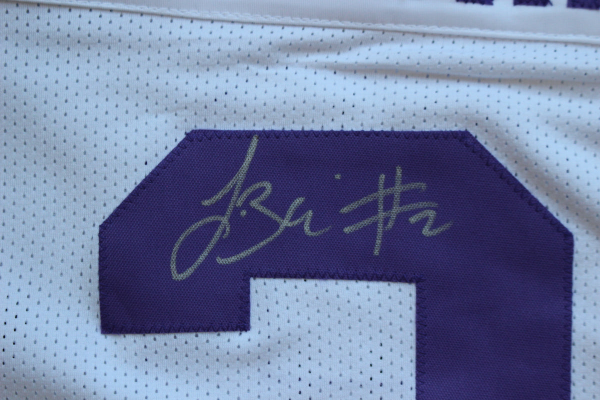 TREVONE BOYKIN TCU HORNED FROGS SIGNED WHITE JERSEY wBIG12POY BAS