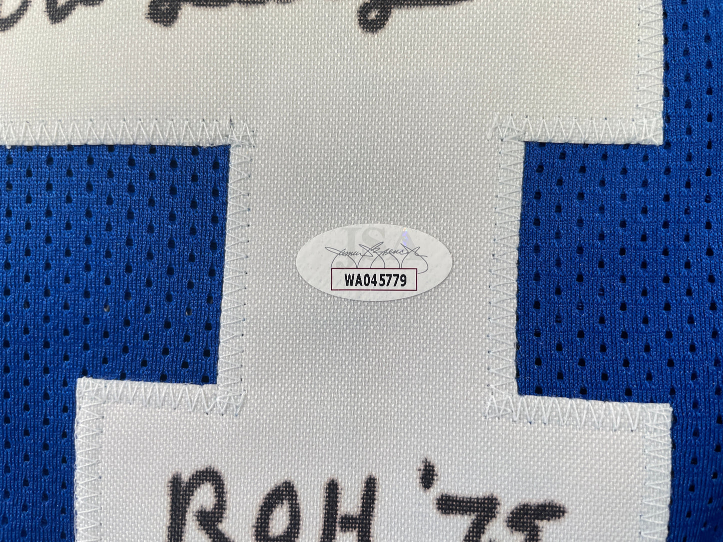 BOB LILLY DALLAS COWBOYS SIGNED Throwback JERSEY w/ROH75 JSA COA