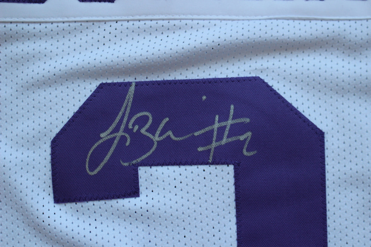 TREVONE BOYKIN TCU HORNED FROGS SIGNED WHITE JERSEY wBIG12POY BAS