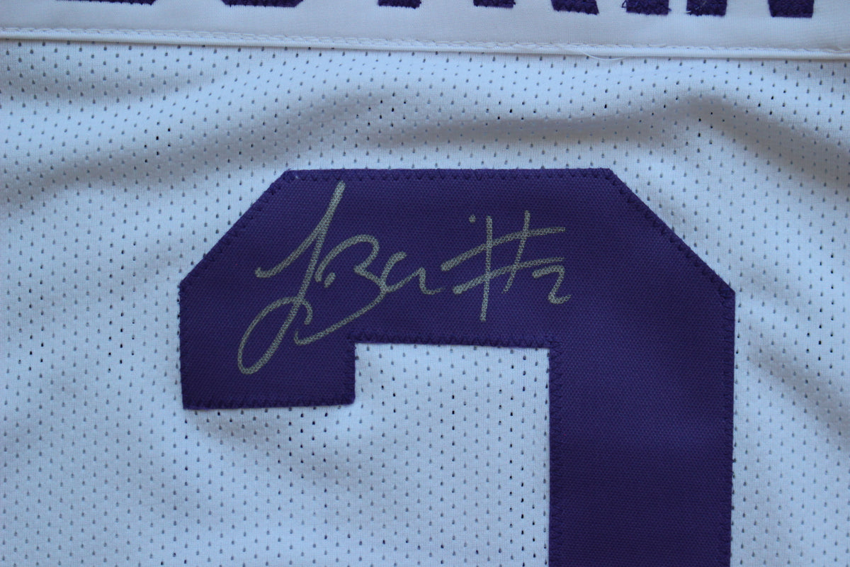 TREVONE BOYKIN TCU HORNED FROGS SIGNED WHITE JERSEY wBIG12POY BAS
