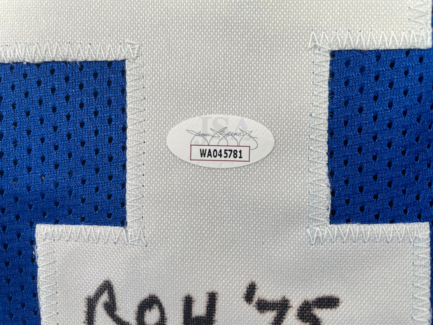 BOB LILLY DALLAS COWBOYS SIGNED Throwback JERSEY w/ROH75 JSA COA