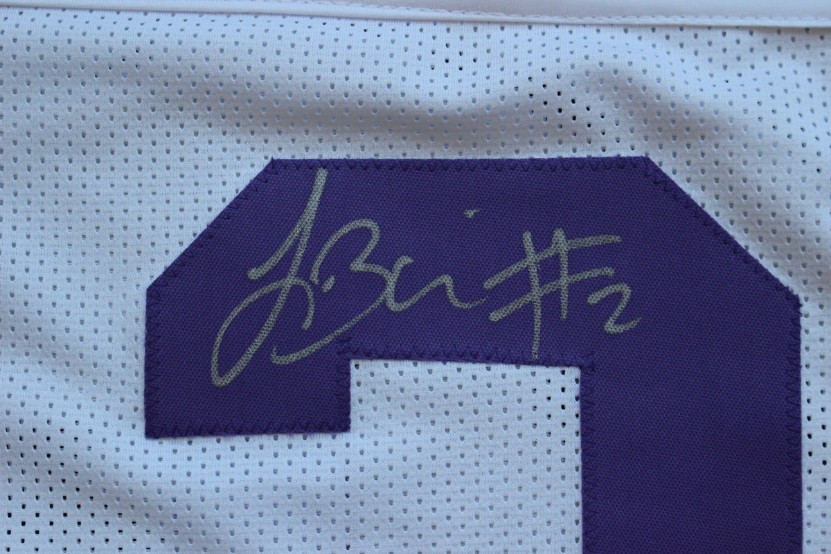 TREVONE BOYKIN TCU HORNED FROGS SIGNED WHITE JERSEY wBIG12POY BAS