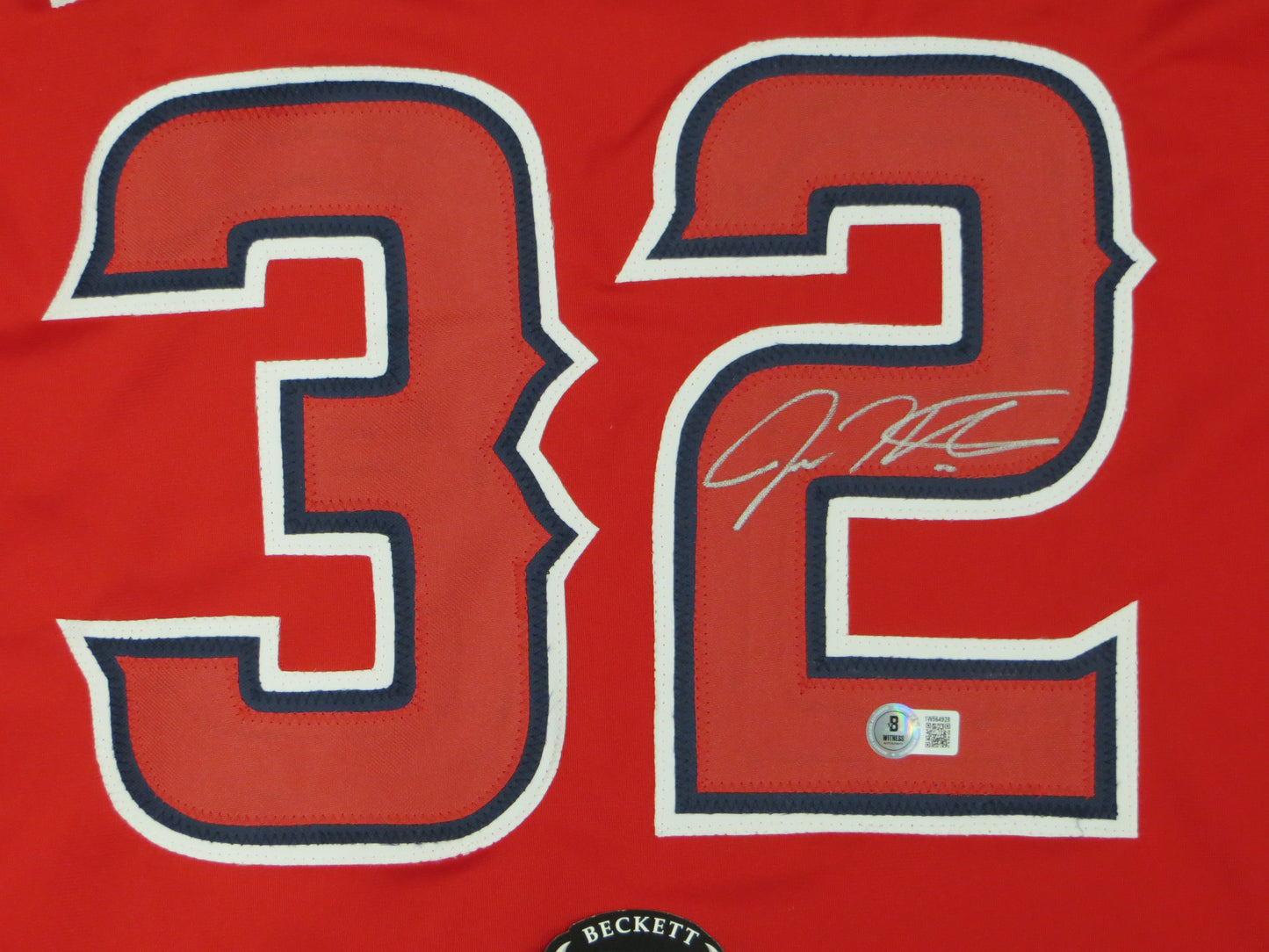 JOSH HAMILTON LOS ANGELES ANGELS SIGNED JERSEY size XL BAS COA
