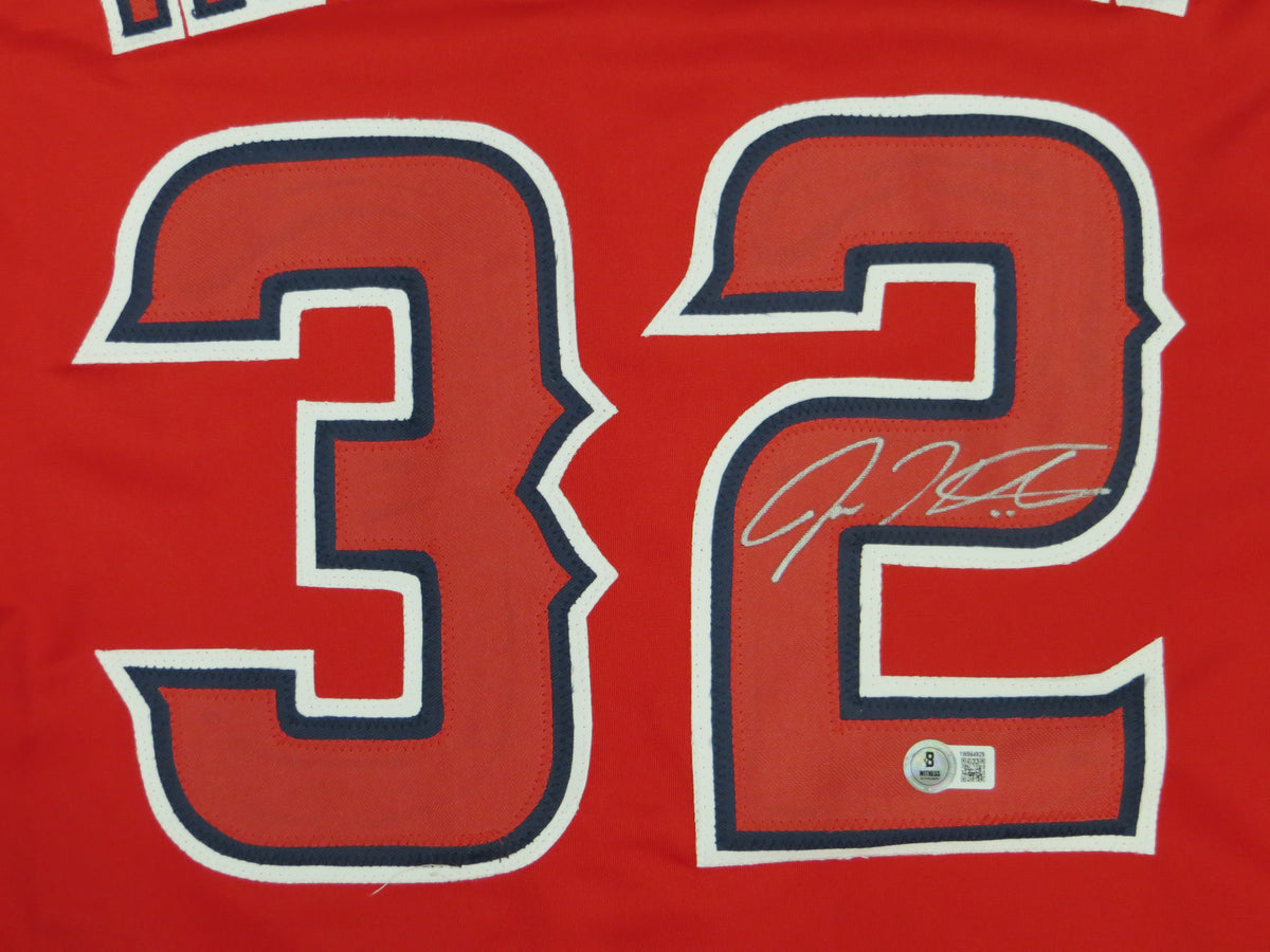 JOSH HAMILTON LOS ANGELES ANGELS SIGNED JERSEY size XL BAS COA