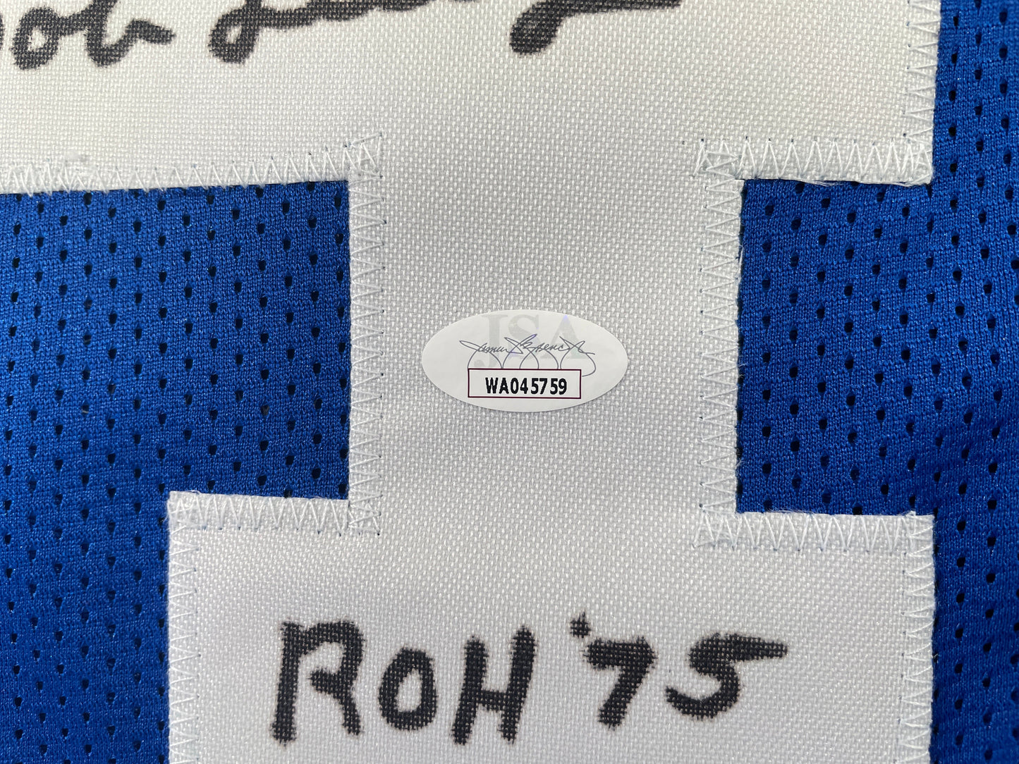 BOB LILLY DALLAS COWBOYS SIGNED Throwback JERSEY w/ROH75 JSA COA