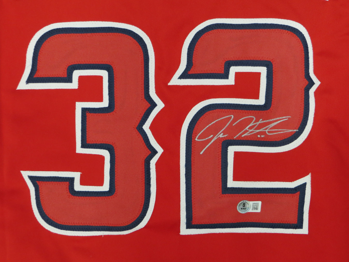 JOSH HAMILTON LOS ANGELES ANGELS SIGNED JERSEY size XL BAS COA