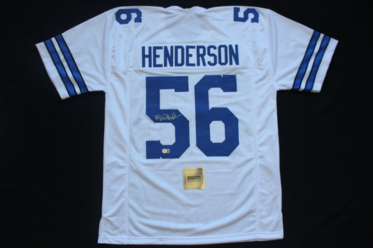 THOMAS HOLLYWOOD HENDERSON DALLAS COWBOYS SIGNED White JERSEY BAS