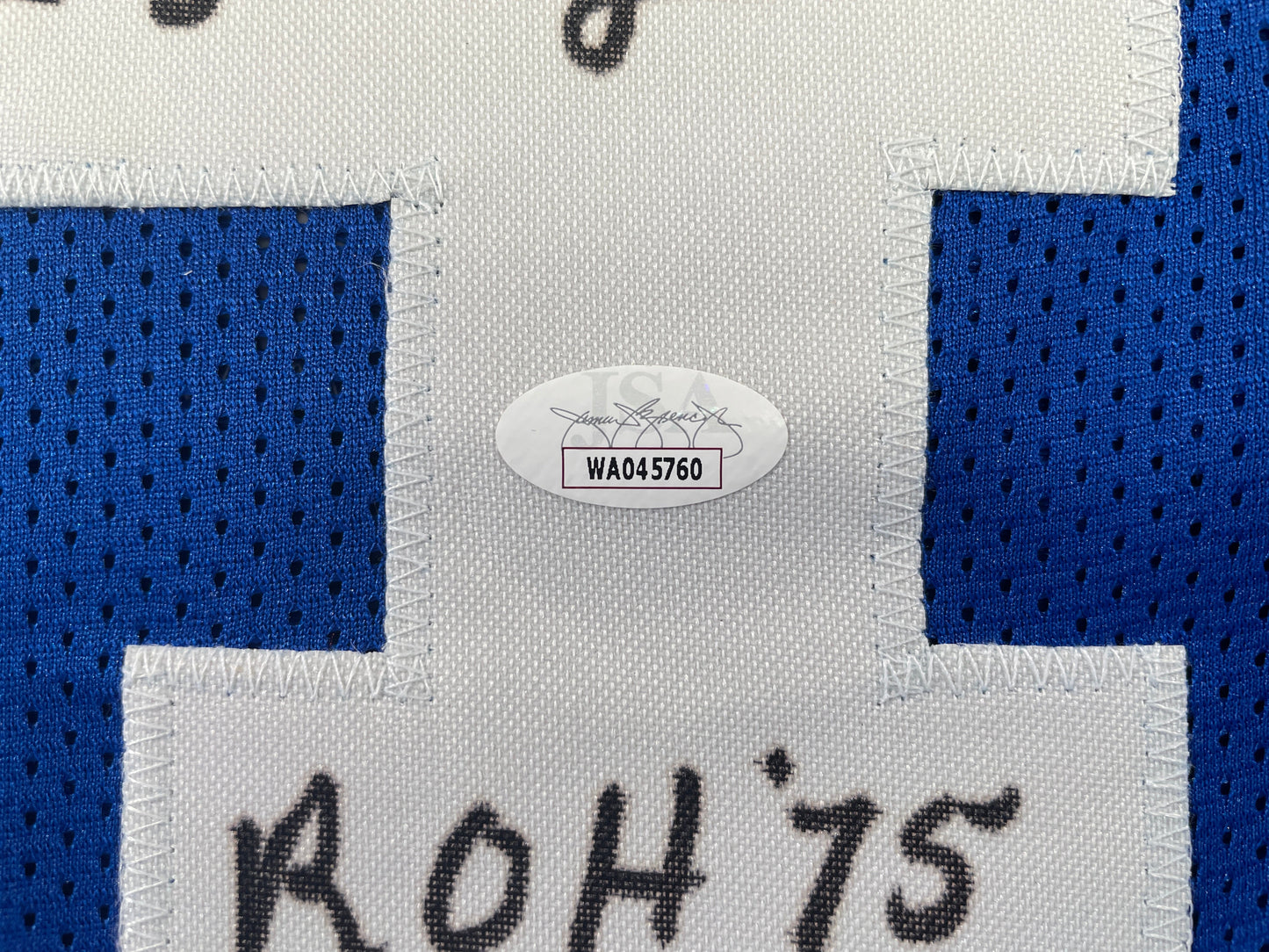 BOB LILLY DALLAS COWBOYS SIGNED Throwback JERSEY w/ROH75 JSA COA