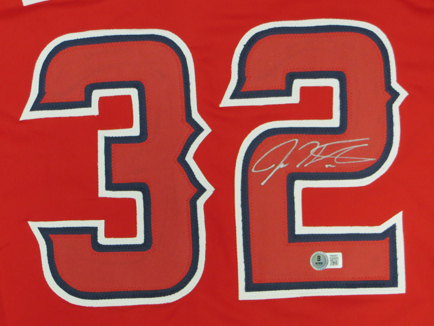 JOSH HAMILTON LOS ANGELES ANGELS SIGNED JERSEY size XL BAS COA