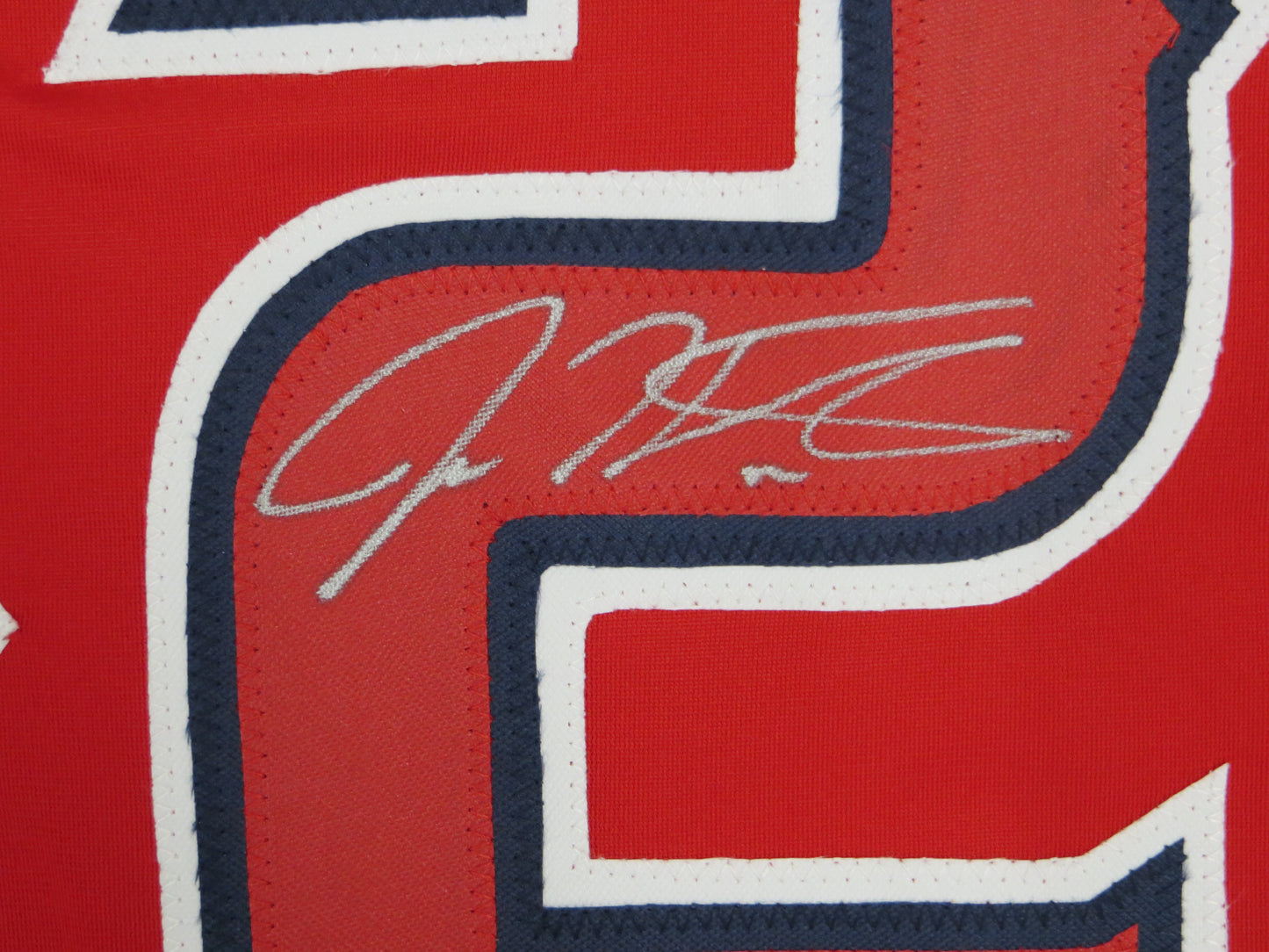 JOSH HAMILTON LOS ANGELES ANGELS SIGNED JERSEY size XL BAS COA