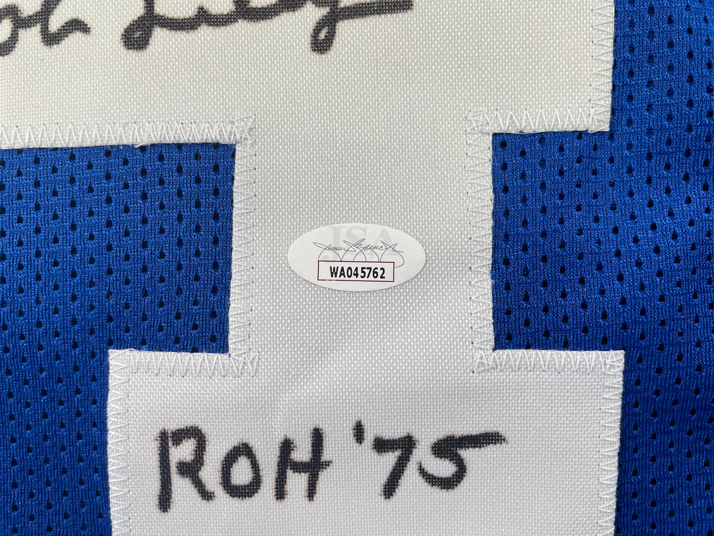 BOB LILLY DALLAS COWBOYS SIGNED Throwback JERSEY w/ROH75 JSA COA