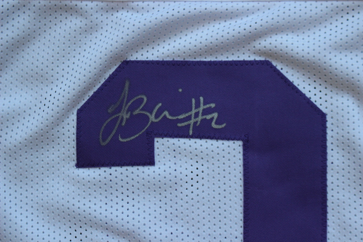 TREVONE BOYKIN TCU HORNED FROGS SIGNED WHITE JERSEY wBIG12POY BAS
