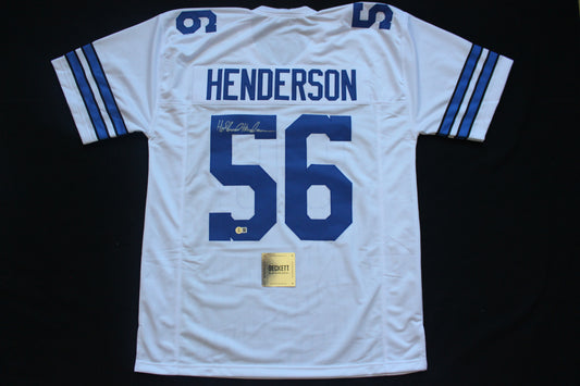 THOMAS HOLLYWOOD HENDERSON DALLAS COWBOYS SIGNED White JERSEY BAS