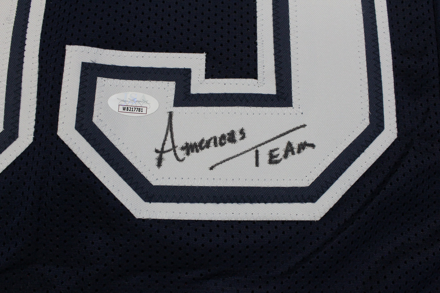 KEVIN WILLIAMS DALLAS COWBOYS SIGNED Blue JERSEY Hurricanes w/INSCs M JSA