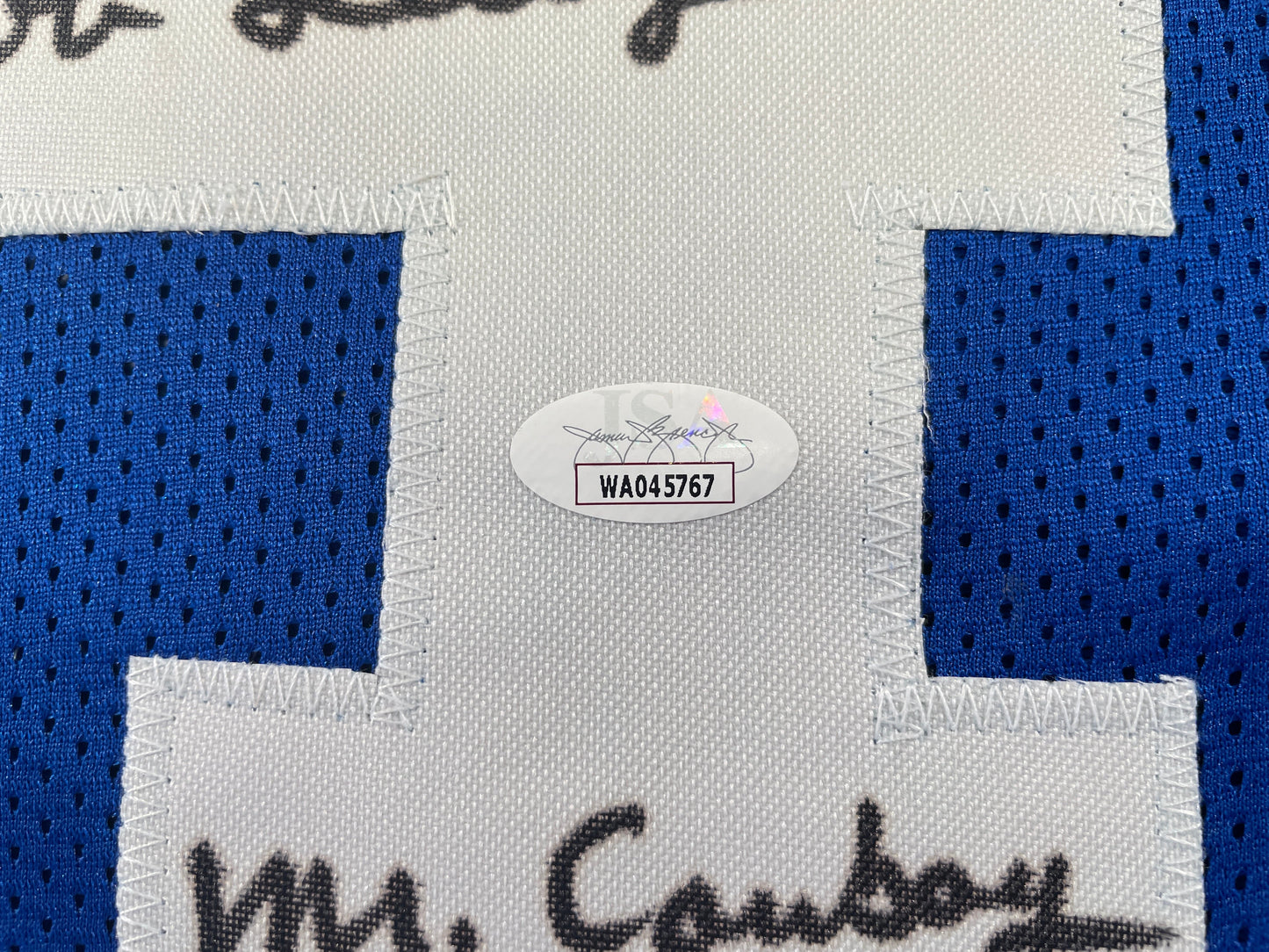 BOB LILLY DALLAS COWBOYS SIGNED Throwback JERSEY w/MrCowboy JSA COA