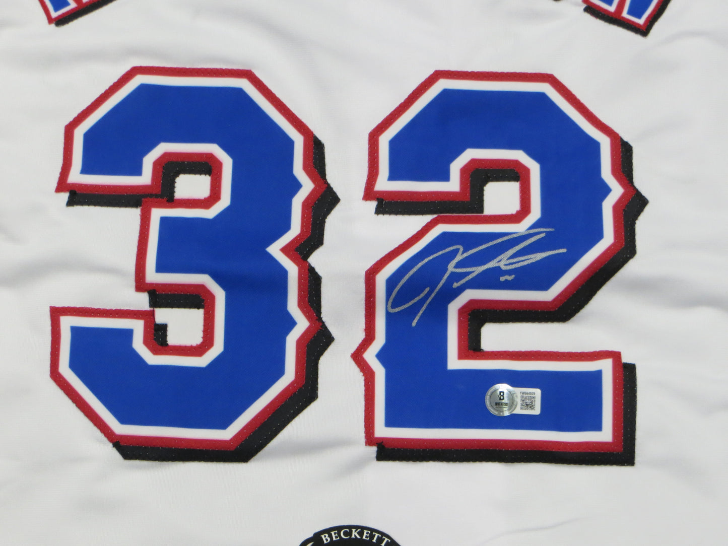 JOSH HAMILTON TEXAS RANGERS SIGNED WHITE JERSEY size 2XL BAS COA