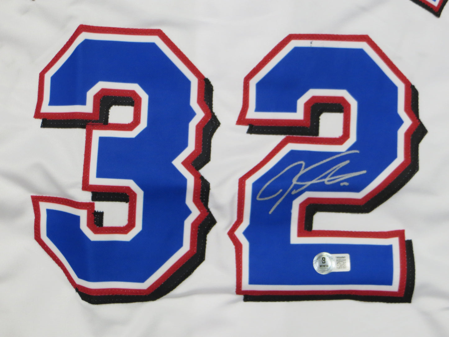 JOSH HAMILTON TEXAS RANGERS SIGNED WHITE JERSEY size 2XL BAS COA