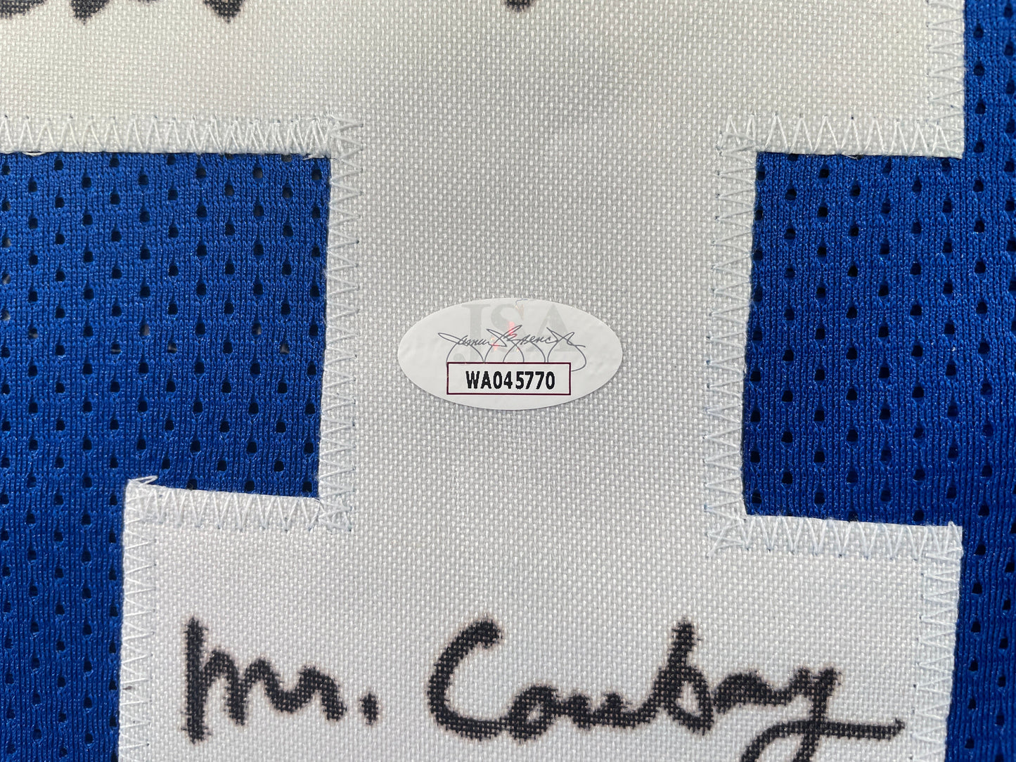 BOB LILLY DALLAS COWBOYS SIGNED Throwback JERSEY w/MrCowboy JSA COA
