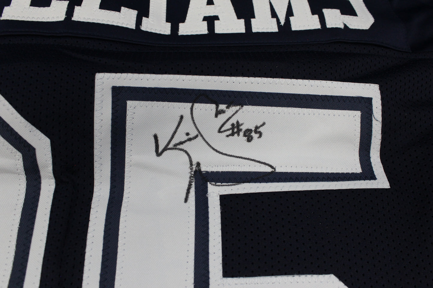 KEVIN WILLIAMS DALLAS COWBOYS SIGNED Blue JERSEY Hurricanes w/INSCs 3XL JSA
