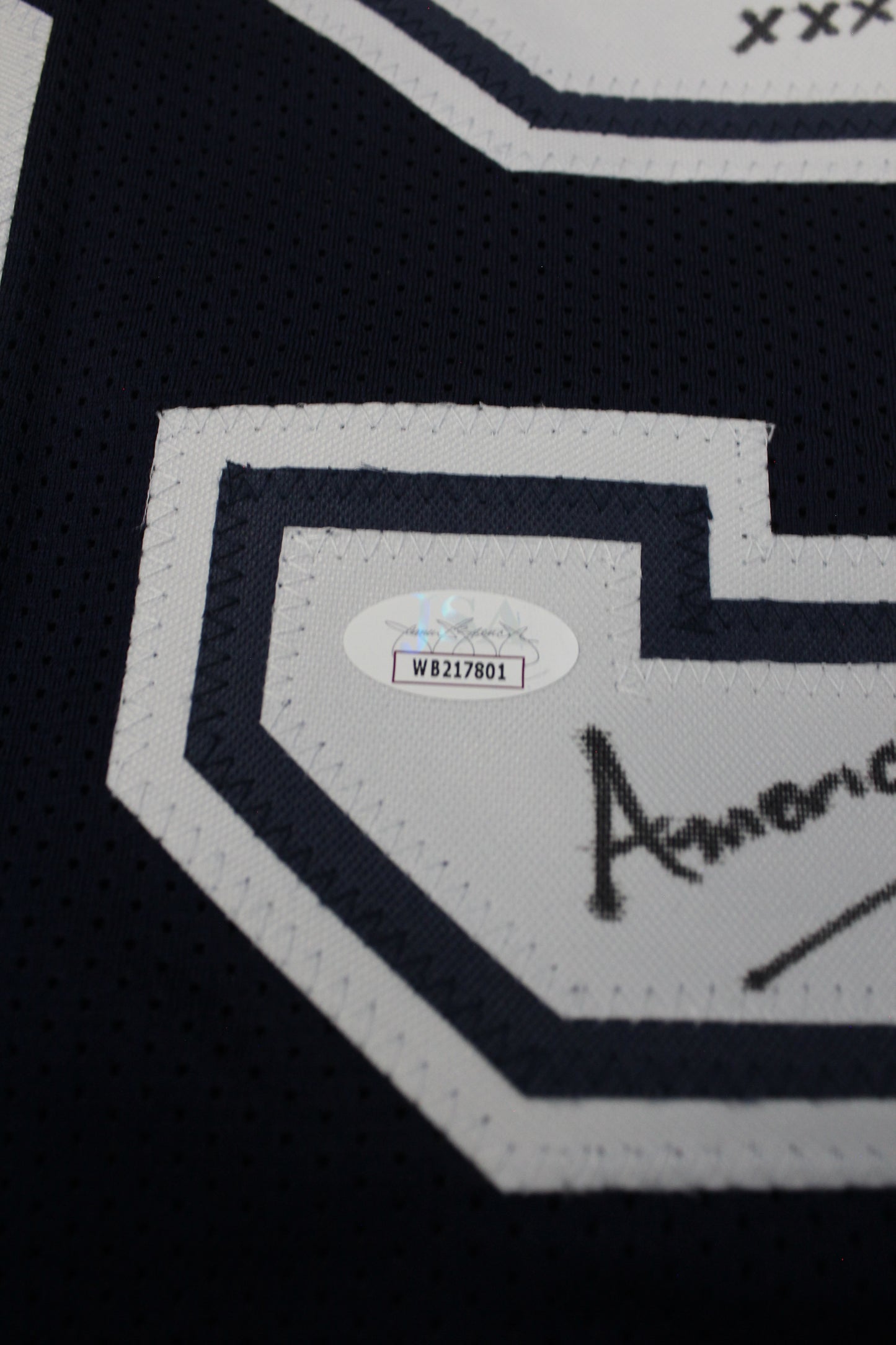 KEVIN WILLIAMS DALLAS COWBOYS SIGNED Blue JERSEY Hurricanes w/INSCs 3XL JSA