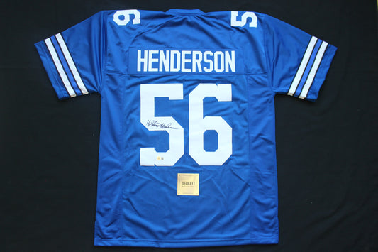 THOMAS HOLLYWOOD HENDERSON DALLAS COWBOYS SIGNED Throwback JERSEY BAS