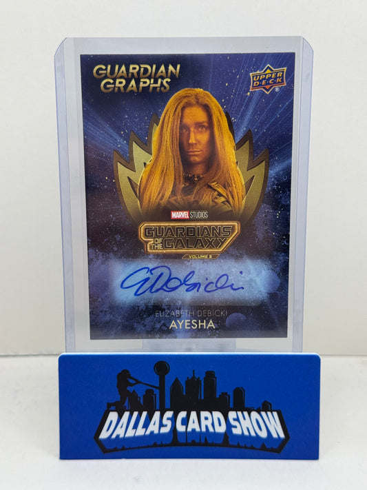 2024 Upper Deck Guardians of the Galazy Vol. 3 Guardian Graphs Elizabeth Debicki Auto