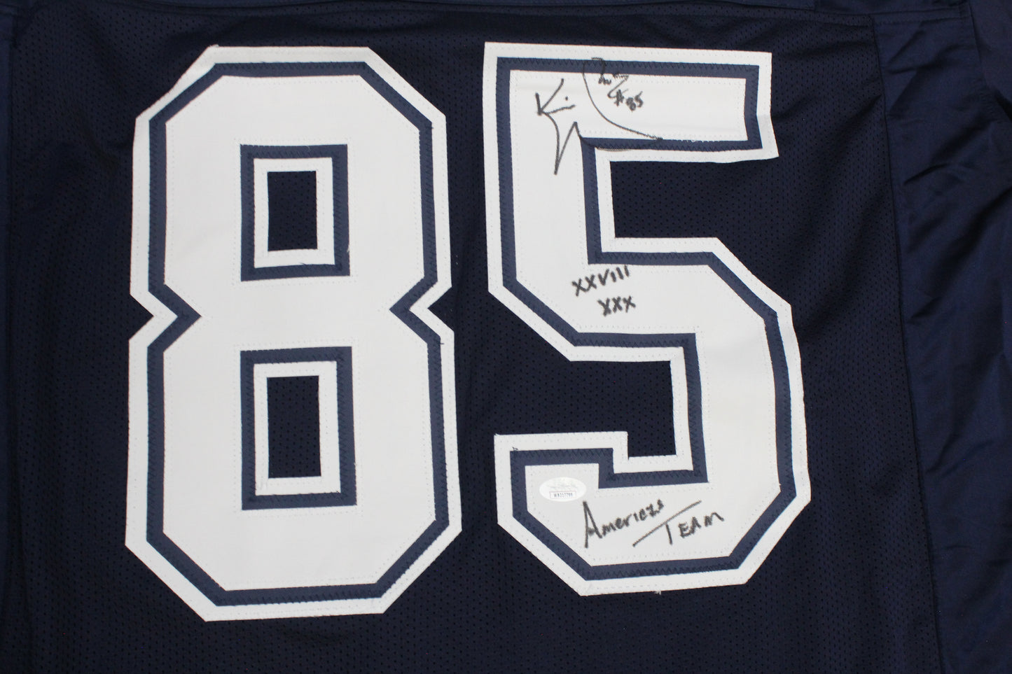 KEVIN WILLIAMS DALLAS COWBOYS SIGNED Blue JERSEY Hurricanes w/INSCs 3XL JSA