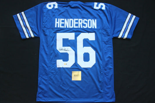 THOMAS HOLLYWOOD HENDERSON DALLAS COWBOYS SIGNED Throwback JERSEY BAS
