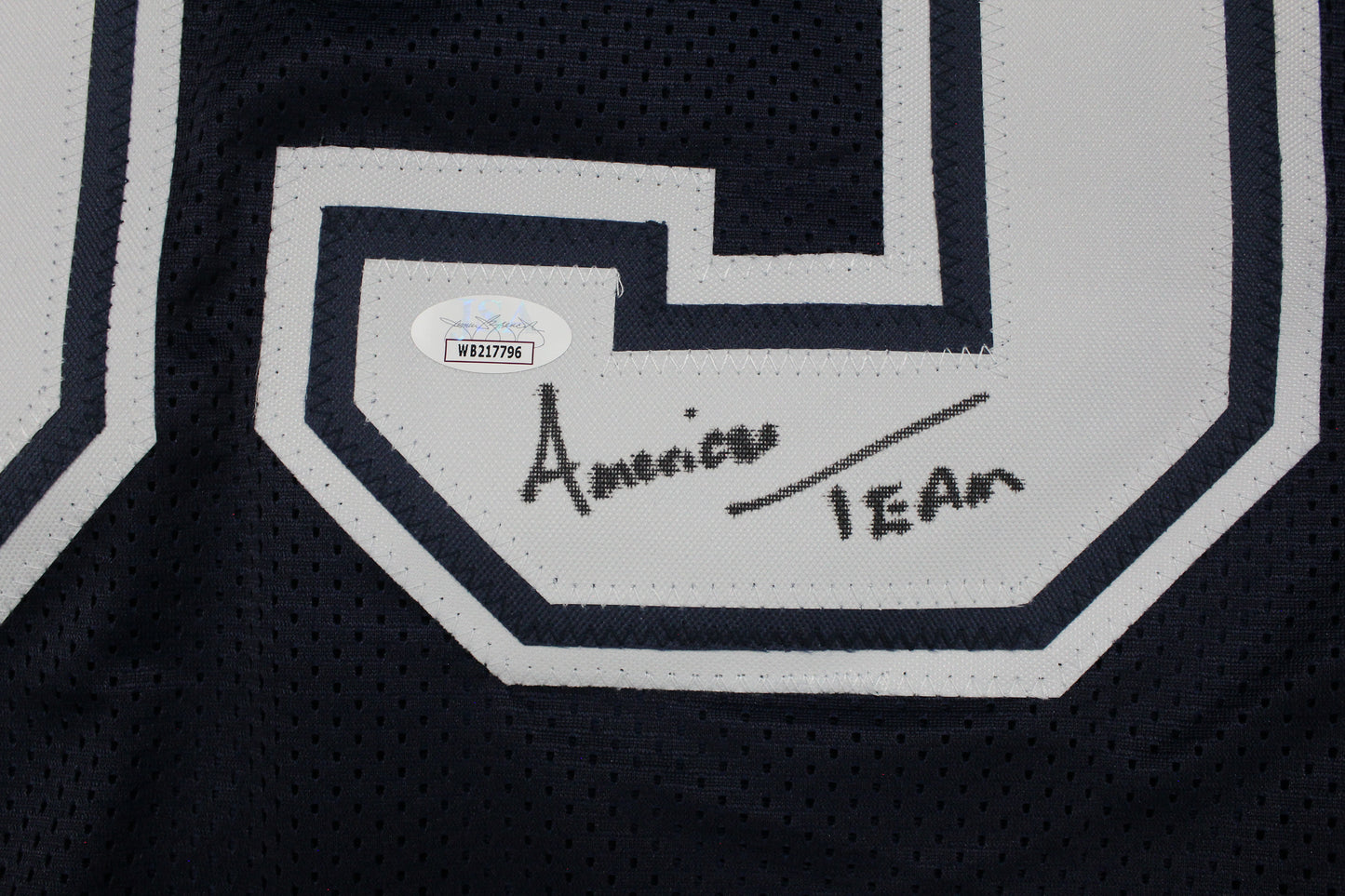 KEVIN WILLIAMS DALLAS COWBOYS SIGNED Blue JERSEY Hurricanes w/INSCs 2XL JSA