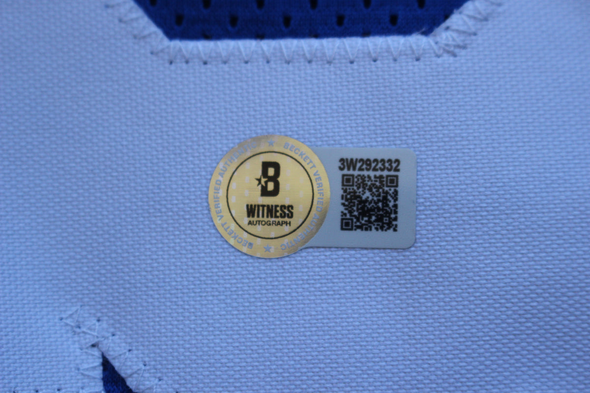 THOMAS HOLLYWOOD HENDERSON DALLAS COWBOYS SIGNED Throwback JERSEY BAS