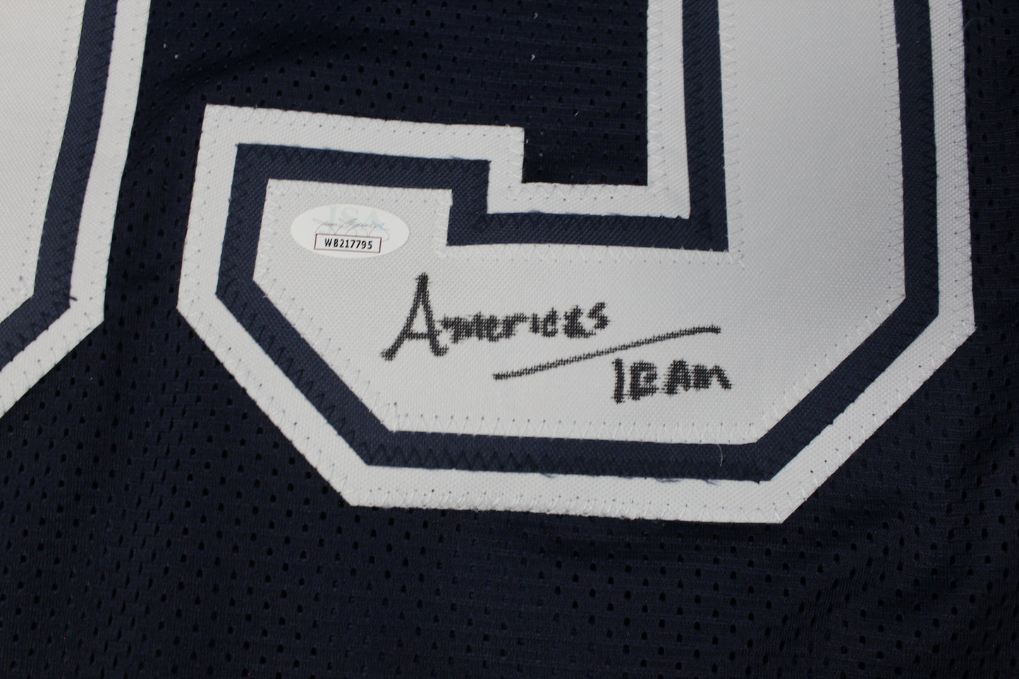 KEVIN WILLIAMS DALLAS COWBOYS SIGNED Blue JERSEY Hurricanes w/INSCs 2XL JSA