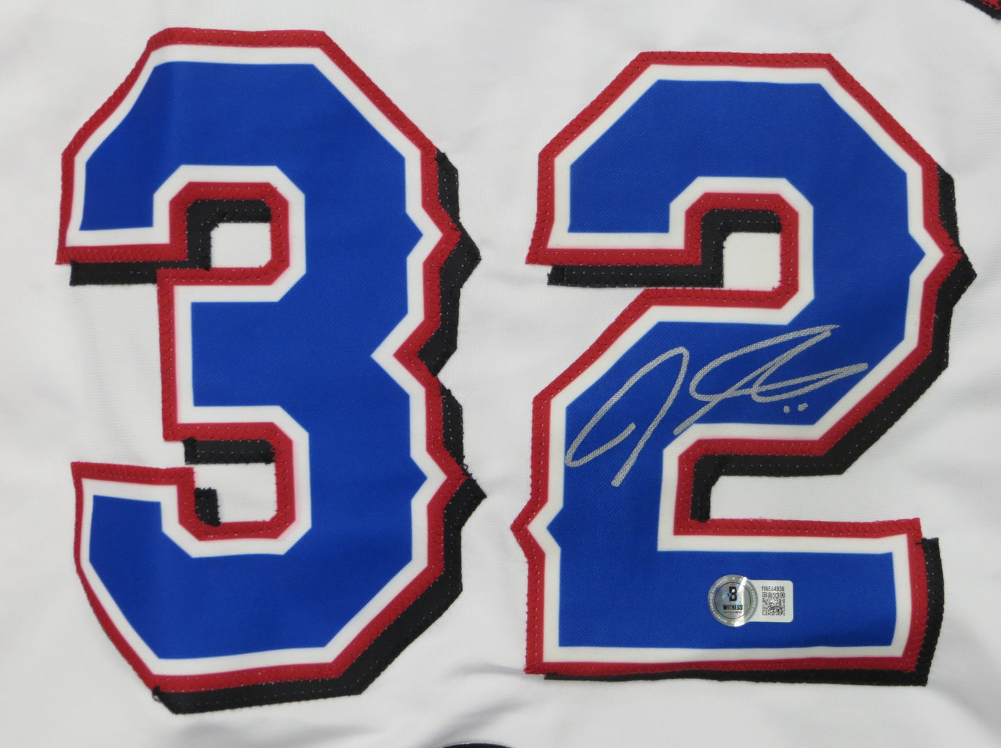 JOSH HAMILTON TEXAS RANGERS SIGNED WHITE JERSEY size 3XL BAS COA