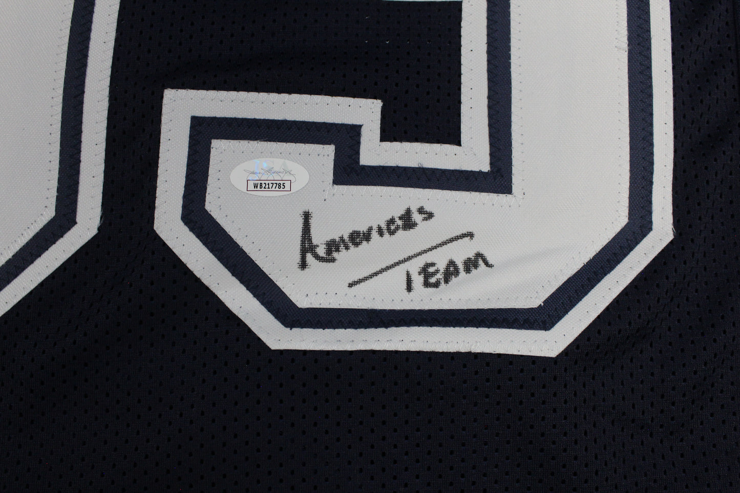 KEVIN WILLIAMS DALLAS COWBOYS SIGNED Blue JERSEY Hurricanes w/INSCs L JSA